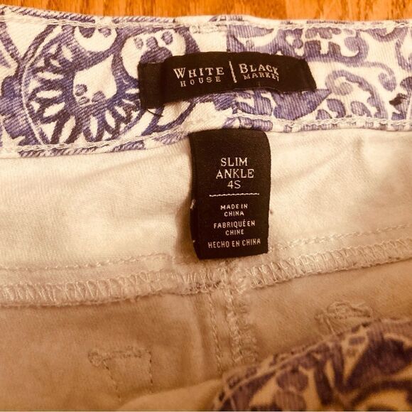 White House Black Market Patterned Pants - Picture 4 of 9